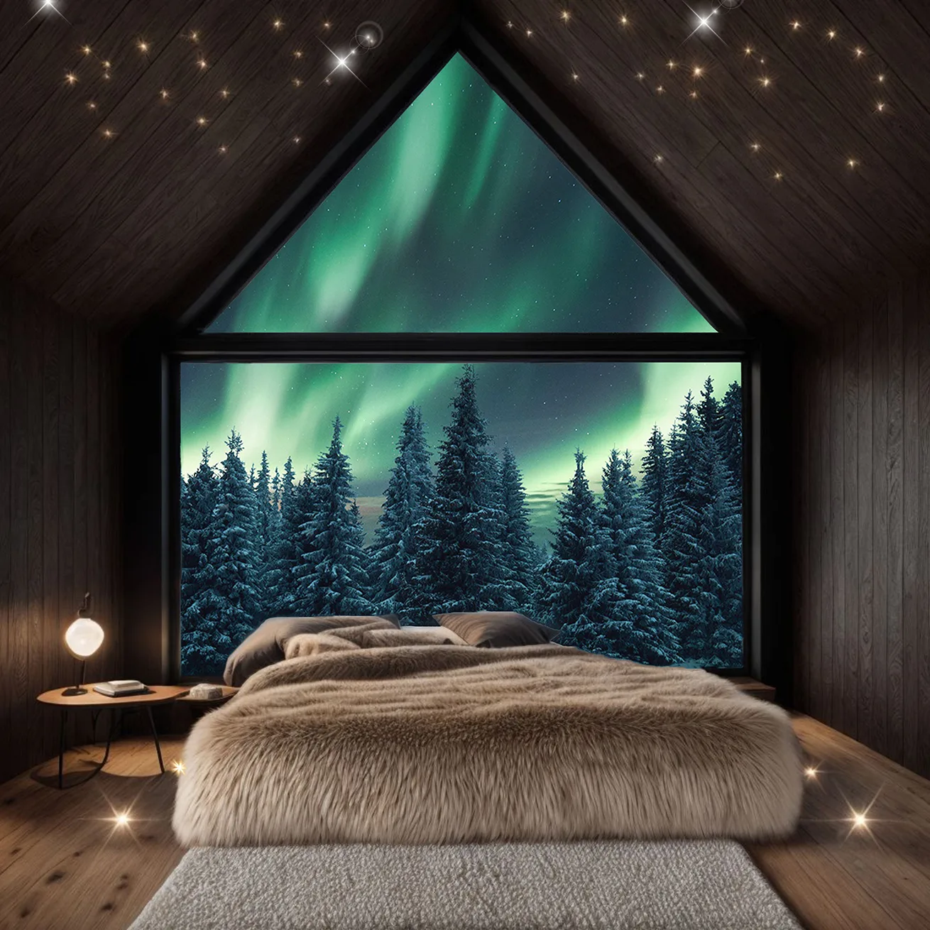2024-12_Aurora-Treehouse-Interior-bed-Window-with-Forest-View_Web-Still_1310x1310